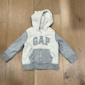 Baby Gap Hooded Bear Logo Zip Sweatshirt in Sz 18-24 Months